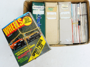 Lot 70 - Box lot of Vintage Wheels car magazines c1970s80s