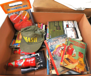 Lot 72 - Mixed lot of 2 boxes, including vintage and retro books and comics, MAS