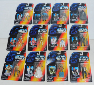 Lot 91 - Group lot Vintage Mint Carded Star Wars The Power of the Force Action F