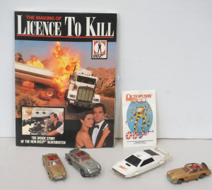 Lot 97 - Group lot vintage James Bond toys incl Corgi Toys die-cast Cars, The Ma