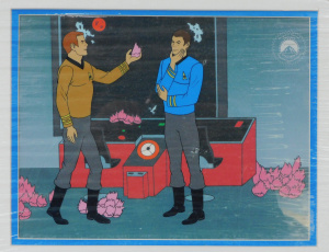 Lot 100 - Vintage Mounted Star Trek Ltd Ed Seri- Cell - Tribble Trouble - in shr