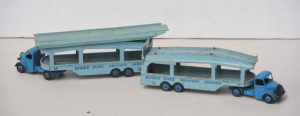 Lot 118 - Lot of 2 vintage Dinky Toys Pullmore Transporters with additional Load