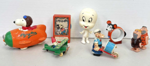 Lot 155 - Grp mainly toys - Mickey Mouse Disney Dancer, 30s Jap china napkin rin