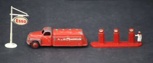 Lot 179 - 3 Vintage die-cast Esso petrol toys, including Dinky Toys truck and Le