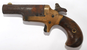 Lot 187 - Antique c1880 90s COLT Derringer 41 rimfire side-breach pocket pistol