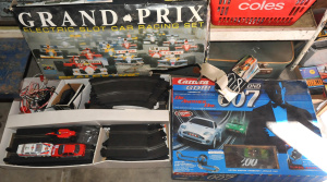 2 x Vintage Slot Car Sets incl Scaletrix Grand Prix Electric Slot Car Racing Set