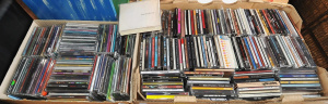 Lot 18 - 2 x boxes Large Lot CD's & CD Singles - Beatles, Motorhead, Nirvana