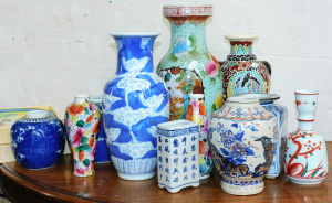 Lot 71 - Group Lot of Oriental Vases and Ginger Pots and a Very Fine Chinese Han