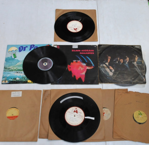 Lot 80 - Mixed lot vintage Vinyl Lp Records - Black Sabbath 'Paranoid' NZ pressi