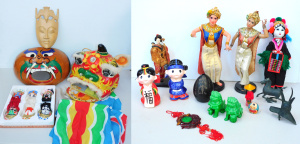 Lot 88 - Mixed Group lot of Oriental inc Chinese Xun Flute, Thai dancing doll fi Lot 88 - Mixed Group lot of Oriental inc Chinese Xun Flute, Thai dancing doll fi