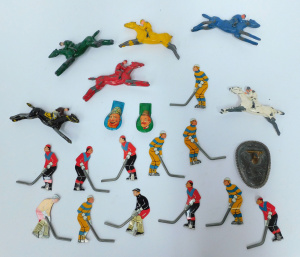 Lot 100 - Group Lot of Pressed Metal and Die Cast Children's Toys inc Race Horse