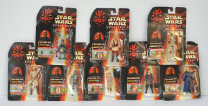 Lot 114 - 8 x Star Wars Episode 1 The Phantom Menace Bootleg Carded Action Figur