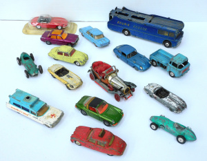 Lot 121 - Lot of Vintage Corgi Die-Cast Cars and Trucks inc Chitty Chitty Bang B