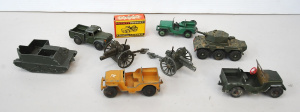 Lot 122 - Small Group of Die-Cast Military Vehicles and Field Guns inc Boxed Mig Lot 122 - Small Group of Die-Cast Military Vehicles and Field Guns inc Boxed Mig