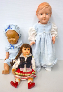 Lot 132 - 3 x Vintage Dolls inc, Australian Netta & Metti Aboriginal and a h