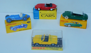 Lot 165 - 4 Boxed Retro Die-Cast Cars inc Dinky VW-Porsche 914, Dinky Talbot Lag