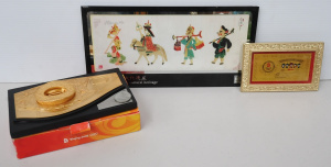 Lot 166 - Mixed lot Interesting Items, inc Carved Camphorwood Cigar Box, Vintage
