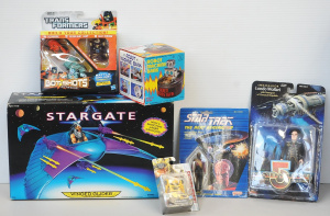 Lot 203 - Lot of Science Fiction Mint Boxed Toys incl Stargate Wing Glider, Robo