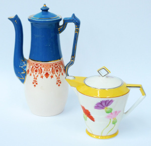 Lot 213 - 2 x Vintage Teapots inc Victorian Royal Burslem Ware Edge Malkin &