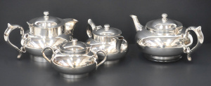 Lot 220 - 4 Piece EPNS Tea Service inc Robur teapot, water pot, and milk pot, an