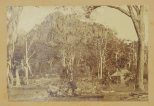 Lot 229 - Antique Album of Albumen Photographs including Scenes At Hanging Rock