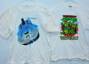 Lot 12 - 2 x Vintage T-Shirts - Dire Straits 'Brothers in Arms' Live in '86 Tour