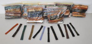 Lot 26 - 7 x Small bags of As New Ladies & Mens Leather Wristwatch Straps w