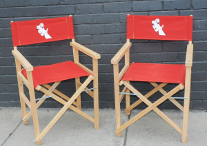 Lot 45 - Pair of Advertising Deckchairs for Red Head Matches
