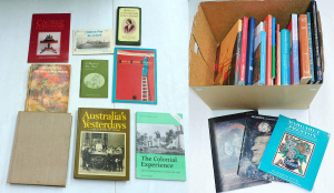 Lot 62 - Box Lot of Australian Historical, Art Books and Catalogues inc Historic
