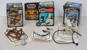 Lot 110 - 3 x vintage Boxed Star Wars ESB & ROTJ Mini Vehicles & Accesso