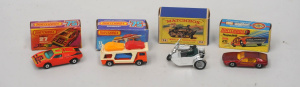 Lot 114 - 4 x Boxed Matchbox Cars c1960s and 1970s inc 20 and 27 Lamborghinis, 1