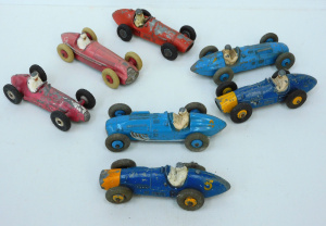Lot 115 - Group of 7 Vintage Dinky Die-Cast Open Wheel Race Cars