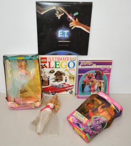 Lot of Kids Toys & Reference Books incl Barbie As Marzipan, Lego Book, ET Vi