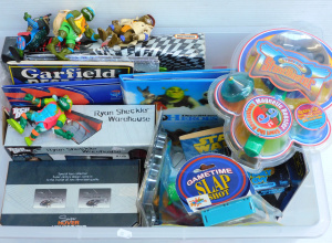Lot 27 - Box Lot of Boxed and Loose Toys inc Tech Deck Ryan Sheckler Warehouse,