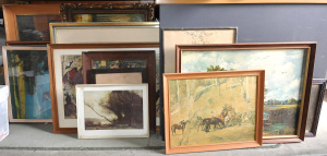 Lot 35 - Large Quantity of Framed Pictures inc Original Oils, Prints inc Albert