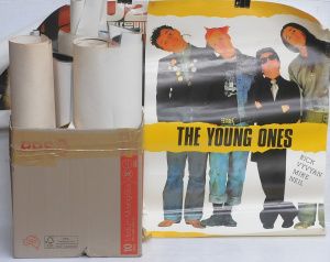 Lot 71 - Box lot of Vintage Assorted Music & Car Posters incl The Young Ones