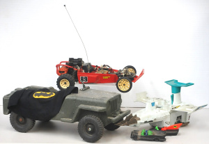 Lot 74 - Box Lot of Vintage Toys inc Masters of the Universe Astro Sub, KyoshoCo