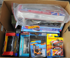 Lot 76 - Group of Boxed and Carded Die-Cast Vehicles inc Matchbox, Hot Wheels, H