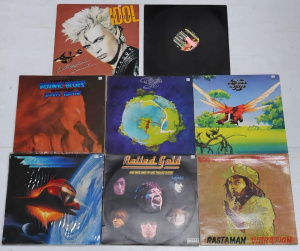 Lot 85 - Group Lot of Classic Rock, Pop, and Hip Hop Vinyl LPs inc Rolling Stone
