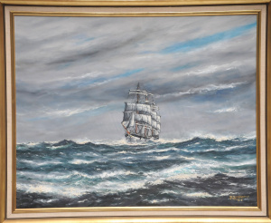 Lot 99 - Clifford Ragnar Ramstadius (1929 - 1995) Large framed Oil Painting - Ir