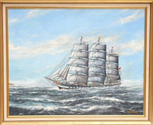 Lot 101 - Clifford Ragnar Ramstadius (1929 - 1995) Large framed Oil Painting - I