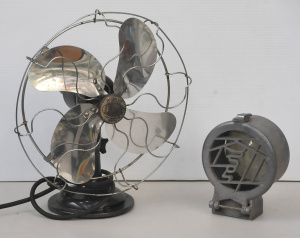 Lot 127 - Lot of 2 Vintage Items inc British Made Limit Desk Fan and Kirby Vacuu