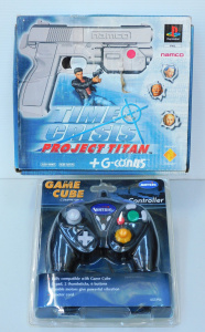 Lot 130 - Boxed PS1 Time Crisis Light Gun (no game) and As New In Packaging Ants