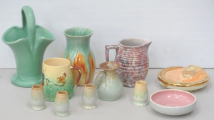 Lot 161 - Grp Australian pottery incl Diana, Remued, spongeware, Cornwells, Wemb