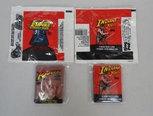 Lot 175 - Group of Topps Collector Card Items Related to Lucas Films, inc unopen