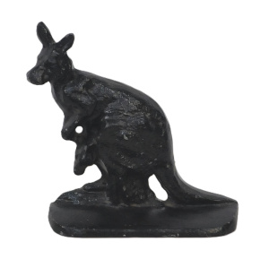 Lot 191 - Vintage Cast Iron Kangaroo Doorstop, Marked Furphy on Rear 18cm H