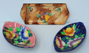 Lot 198 - 3 Quality English Porcelain 1930s Dishes inc 2 x Maling and 1 x Tunsta