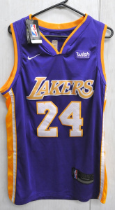 Lot 9 - Modern NBA Official Los Angeles Lakers No 24 Kobe Bryant Jersey
