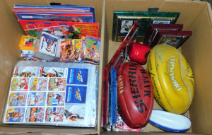 Lot 16 - 2 x boxes - heaps AFL Footy Cards & other items - sets & part s