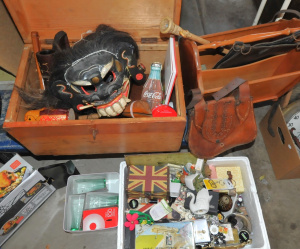 Lot 68 - 3 x Boxes of Carved Wooden & Other Mixed Items incl Kitchenware, As Lot 68 - 3 x Boxes of Carved Wooden & Other Mixed Items incl Kitchenware, As